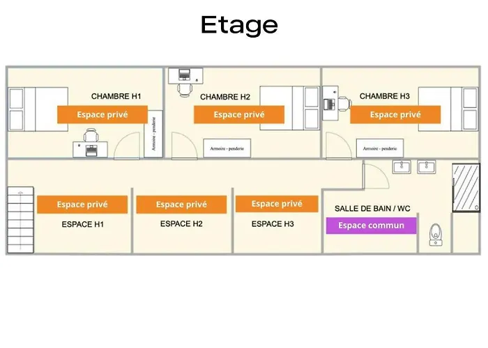 Coeur De #h1 - Privée Dans Partagé - Wifi&netflix - Centre Ville&transports - Machine à Laver Maison d'hôtes